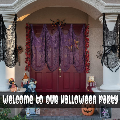 Legigo 6 Pack Halloween Creepy Cloths, Halloween Fabric Yard Decorations