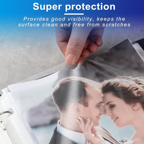 100 Pack Clear Sheet Protectors, 8.5 x 11 inch Page Protectors