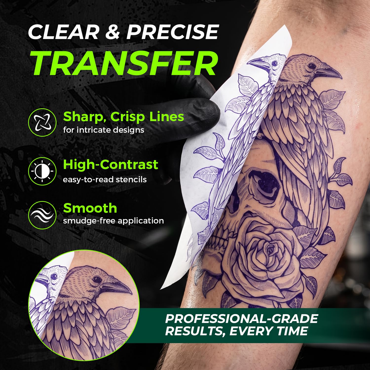 Phomemo 2026 Newly Tattoo Transfer Paper, 50 Sheets A4 Size