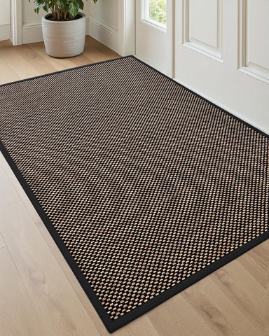 DEXI Ultra Thin Indoor Door Mat 36x56, Entrance Doormats, Black