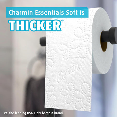 Charmin Essentials Soft Toilet Paper 6 Mega Rolls, 330 sheets per roll