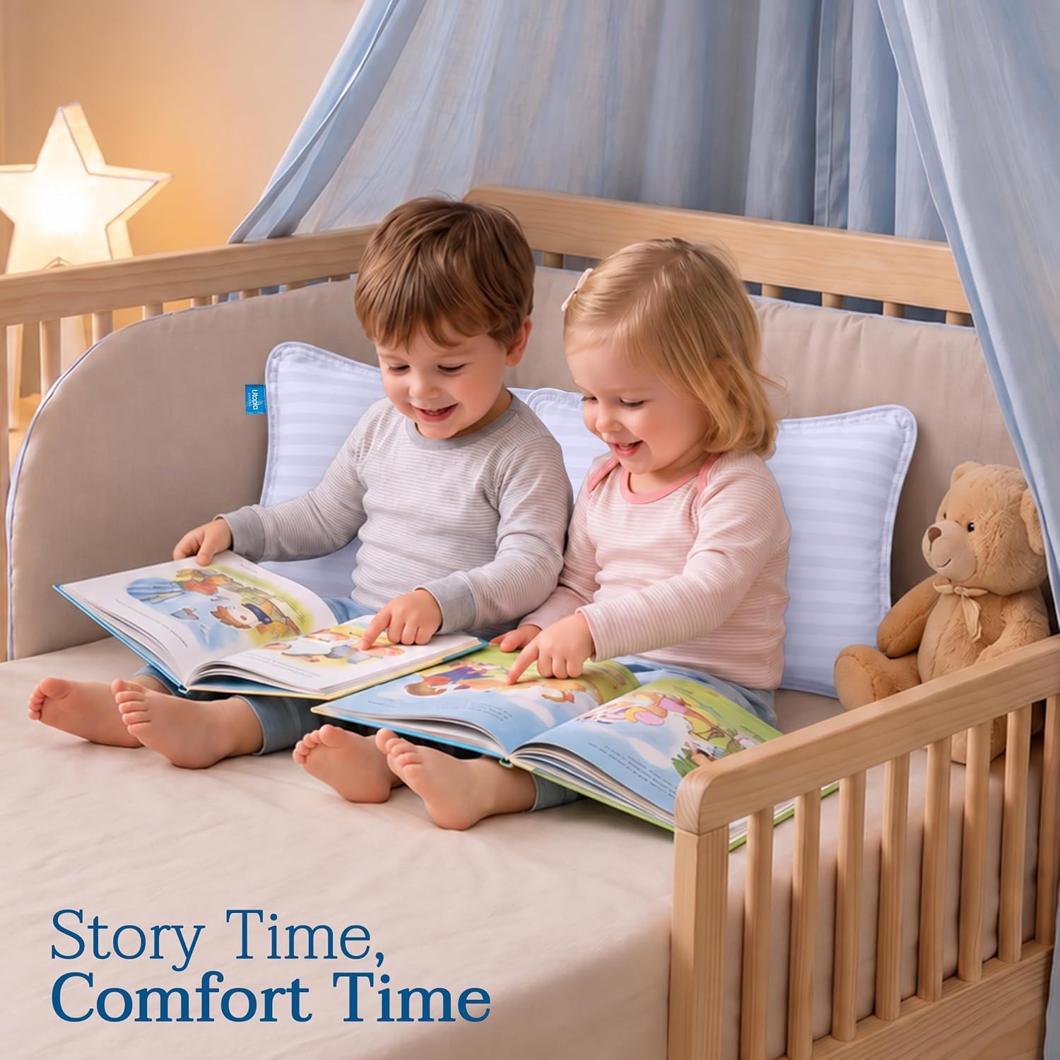 Utopia Bedding Toddler Pillow 2 Pack, Cotton Blend 13x18 Inch, Lavendar