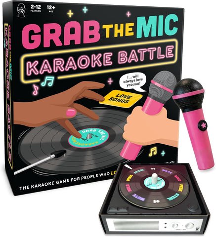 Grab The Mic Battle - Karaoke Party Game For Bad Singers, Teen & Adult Fun