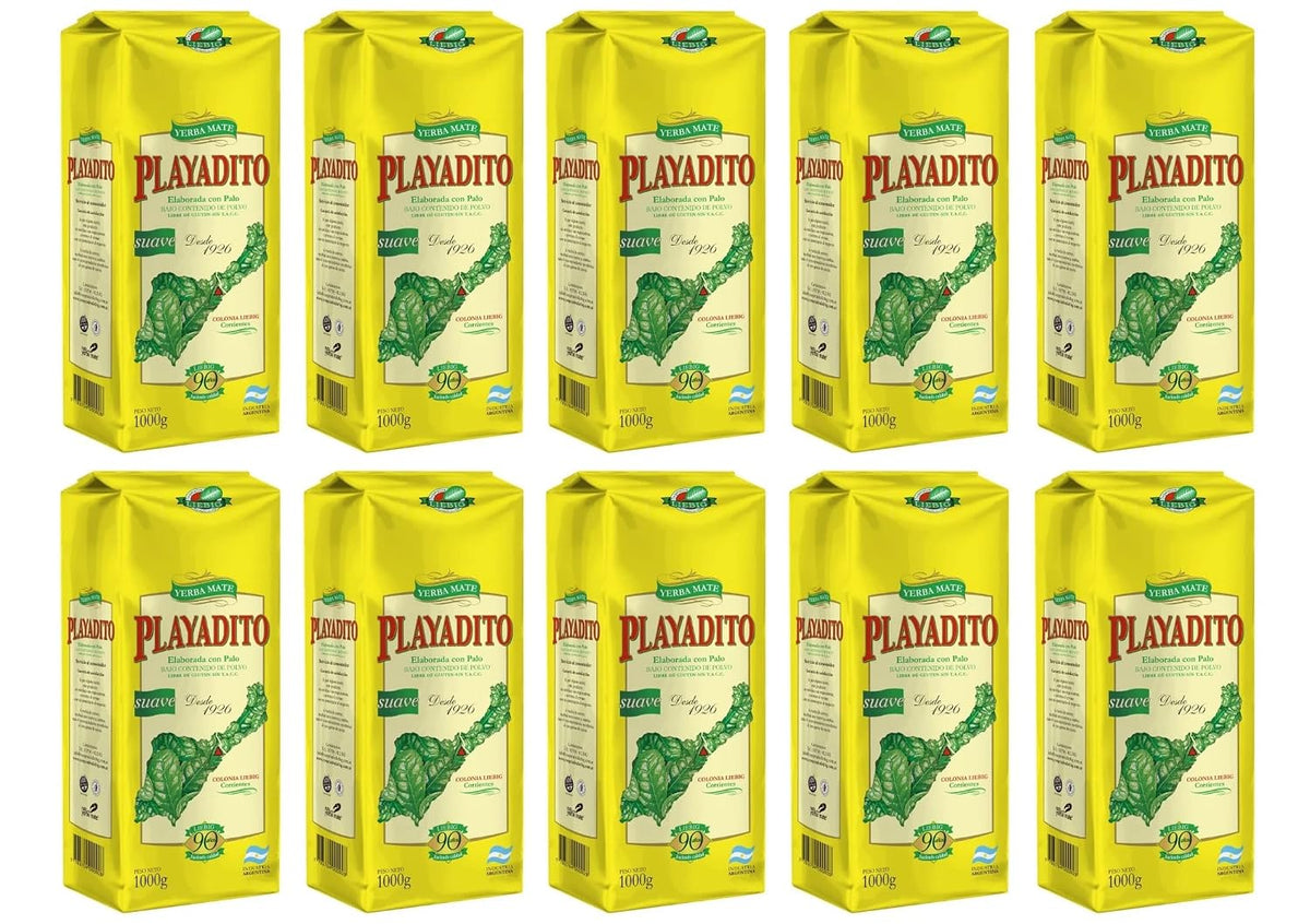 Yerba Mate Playadito 10 PACK | 1 kg. / 2.2 lbs