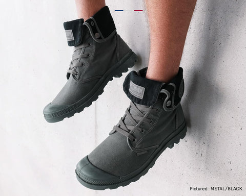 Palladium Men's Baggy Foldable Cuff Canvas Combat Ankle Boots