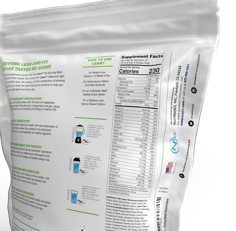 Lean1 Chocolate, Meal Replacement Protein Shake, 37 Servings in a 5lb Bag