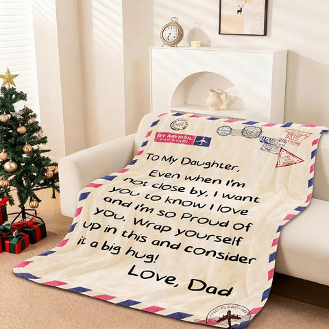 UFOORO Throw Blanket Gifts for Daughter from Mom, Best for Daughter, Present for Adult Daughters, Mothers Day Christmas Valentines Birthday Gifts 55"X70"
