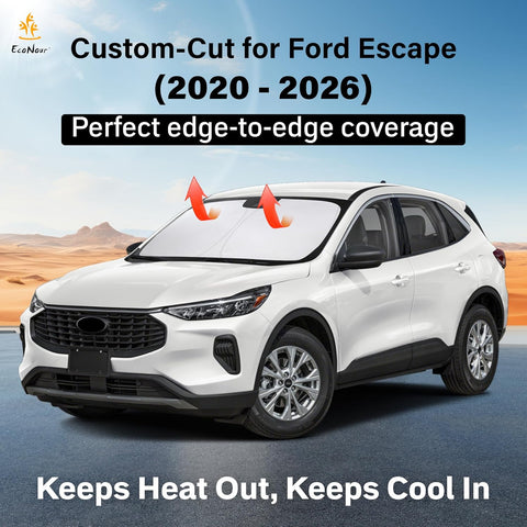 Econour Windshield Sunshade Compatible for Ford Escape 2020-2024 2025 2026