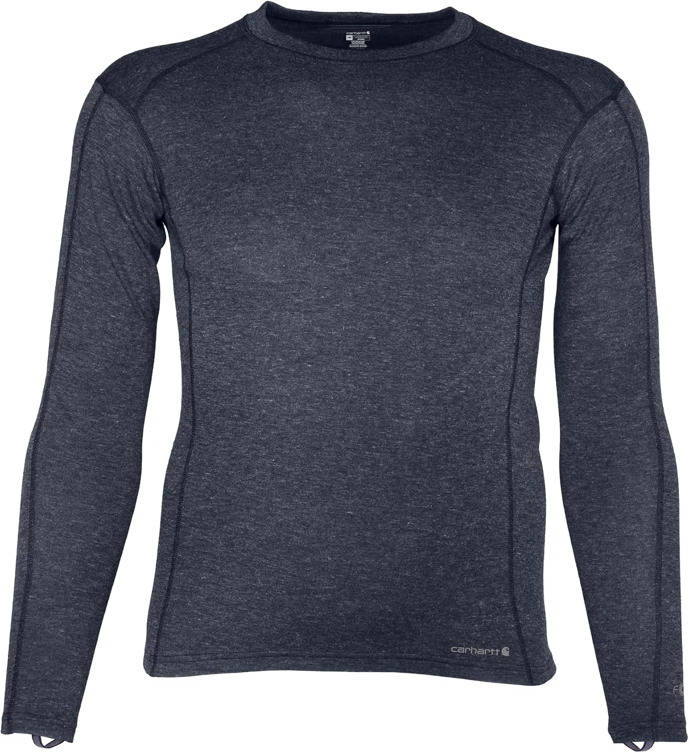 Carhartt Men's Force Midweight Synthetic-Merino Wool Blend Base Layer Crewneck Pocket Top