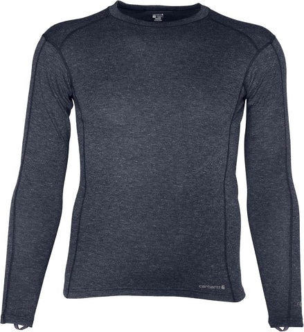 Carhartt Men's Force Midweight Synthetic-Merino Wool Blend Base Layer Crewneck Pocket Top
