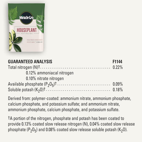 Miracle-Gro Houseplant Potting Mix, 4 qt.