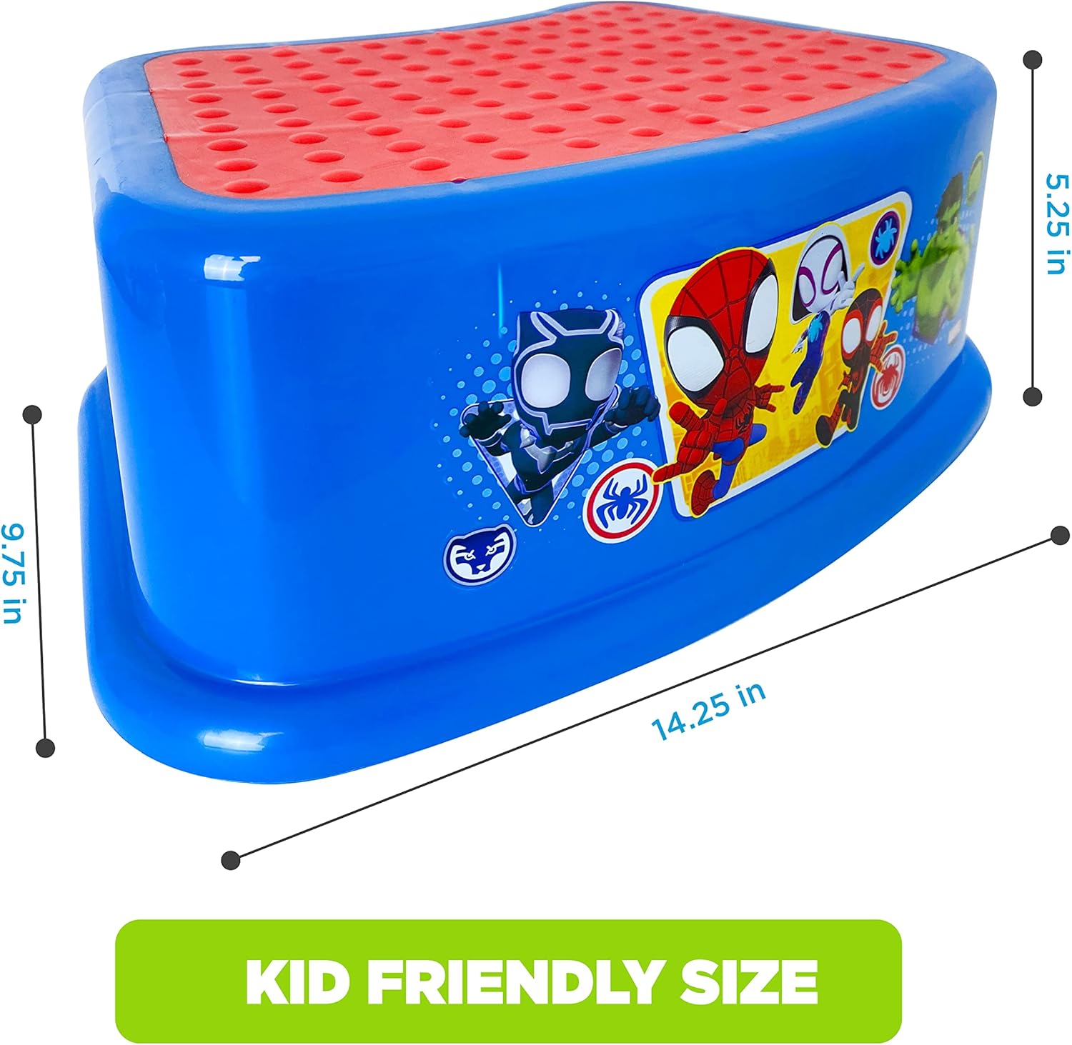 Ginsey Spidey and His Amazing Friends Team Up Step Stool - Kids Step Stool, 1 Count, 1.07 pounds