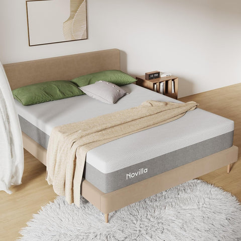 Novilla Bliss Queen Size Mattress, 12 Inch Gel Memory Foam Mattress Queen