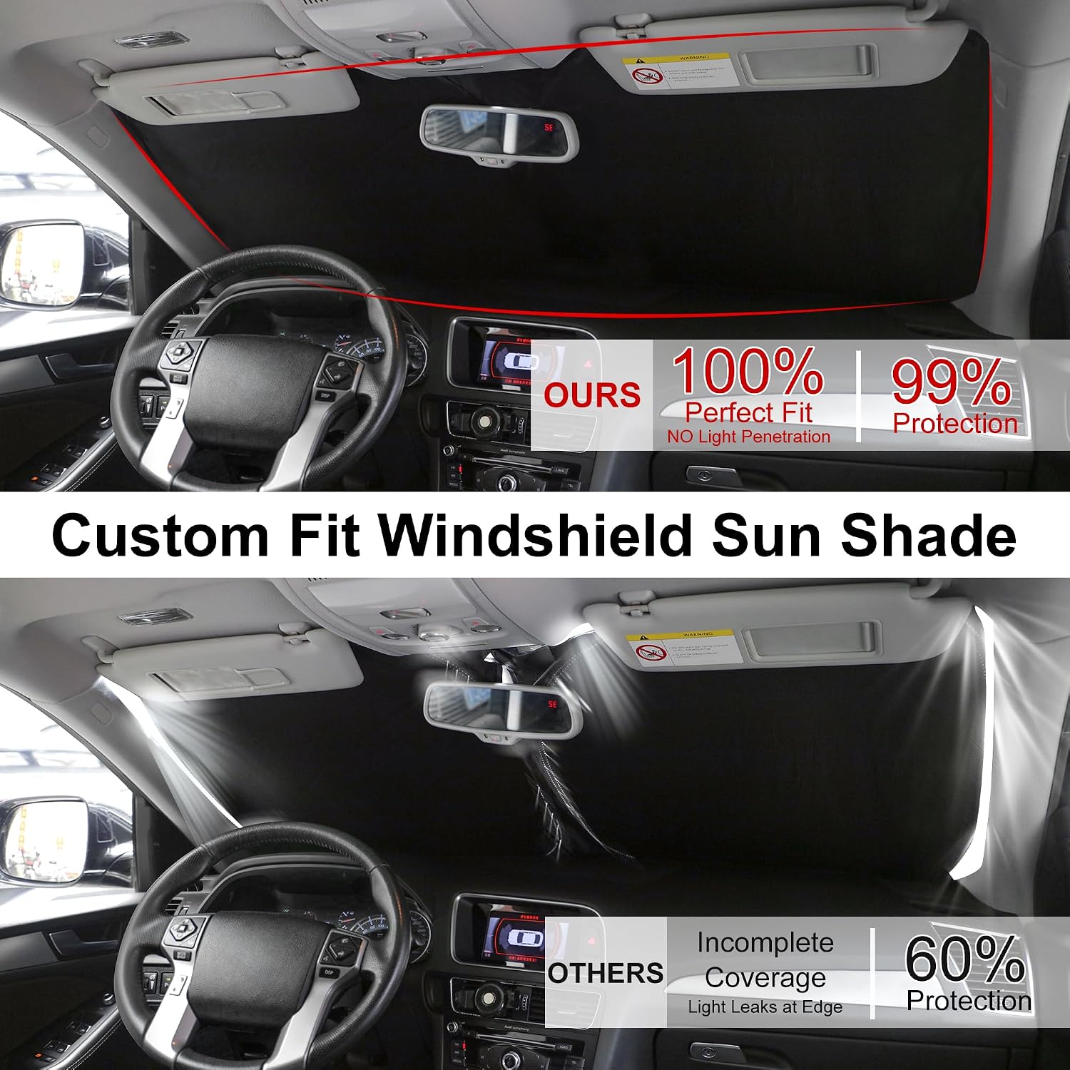 Windshield Sun Shade for 2015-2026 Ford F150 F-150 Accessories