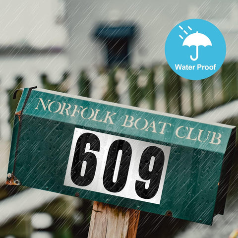 5 PACK 300 Numbers, Reflective Adhesive Mailbox Number Pack, 3", Waterproof Number Stickers for Signs, Door, Cars, Trucks, Home, Business, Address Number