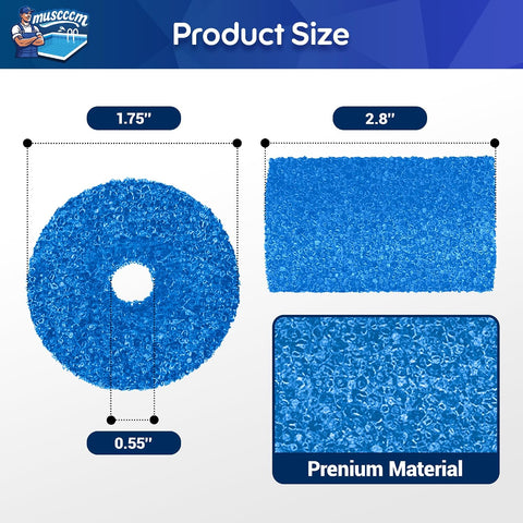 for Polaris Pool Cleaner Parts,12 Pack Sweep Hose Tail Scrubbers