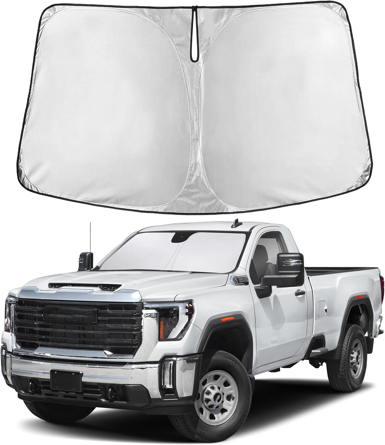 EcoNour Windshield Sunshade for GMC Sierra 1500 2500 3500 2019-2025, 2026