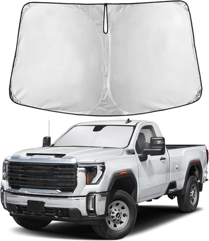 EcoNour Windshield Sunshade for GMC Sierra 1500 2500 3500 2019-2025, 2026