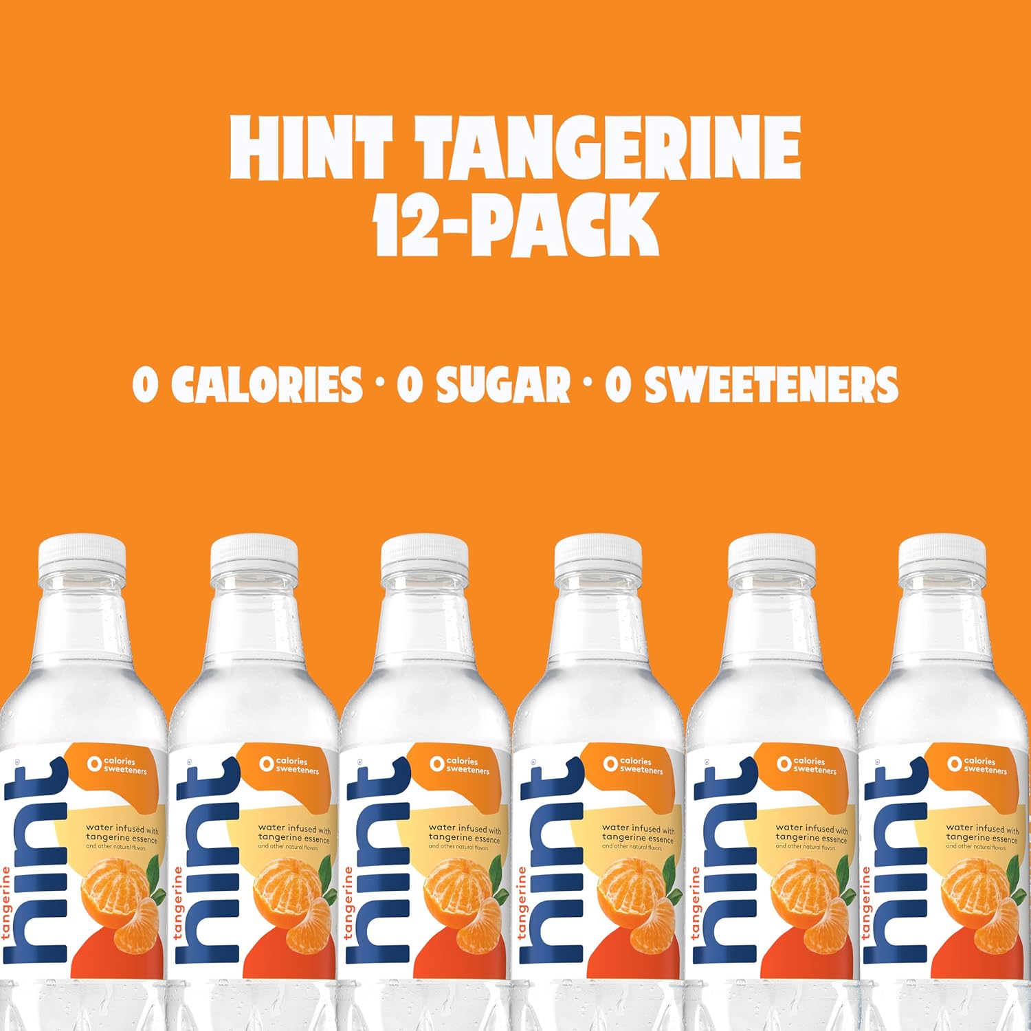 Hint Flavored Water Zero Sugar 0 Calories - Tangerine (12 pack)