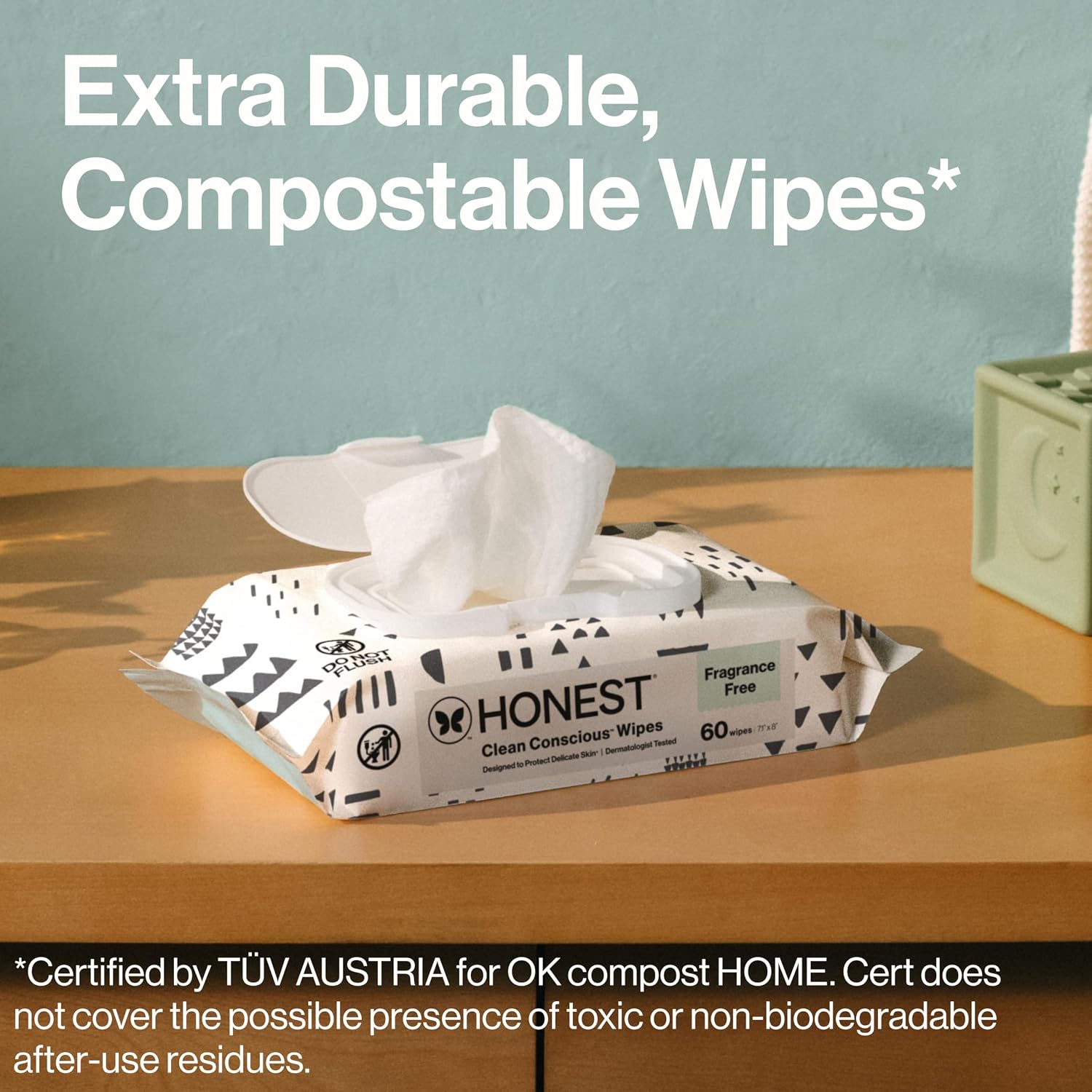 The Honest Company Multi-Use Baby Wipes, Pattern Play, 576 Count