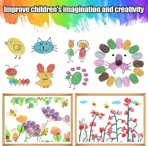 Biggun 7" Large Ink Pad for Kids Craft Scrapbook Supplies Finger Paint