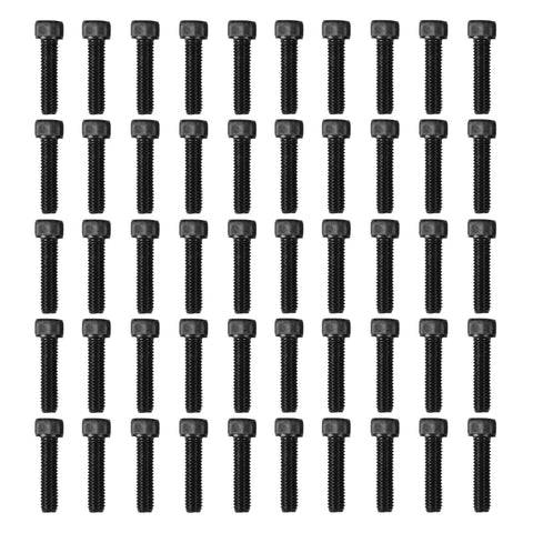 Atomik 3/8 x 2 inch Long Alloy Steel Bolts 50 Pack Durable Hardware for Rock Climbing Holds 3/8-16 Socket Head Allen Bolt Designed for Indoor Use Wall Supplies