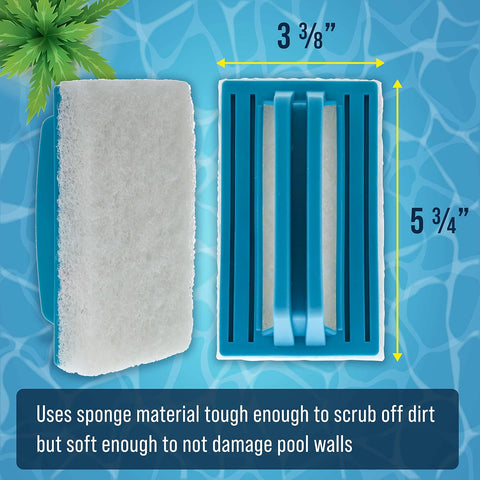 U.S. Pool Supply Hand-Held Pool Scrub Brush Pad 2 Pack, Scrubbing Scouring