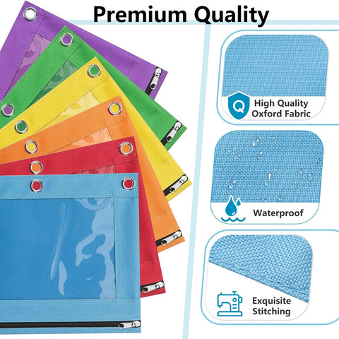 Forvencer Pencil Pouch for 3 Ring Binder, Large Pencil Case Pouch Binder