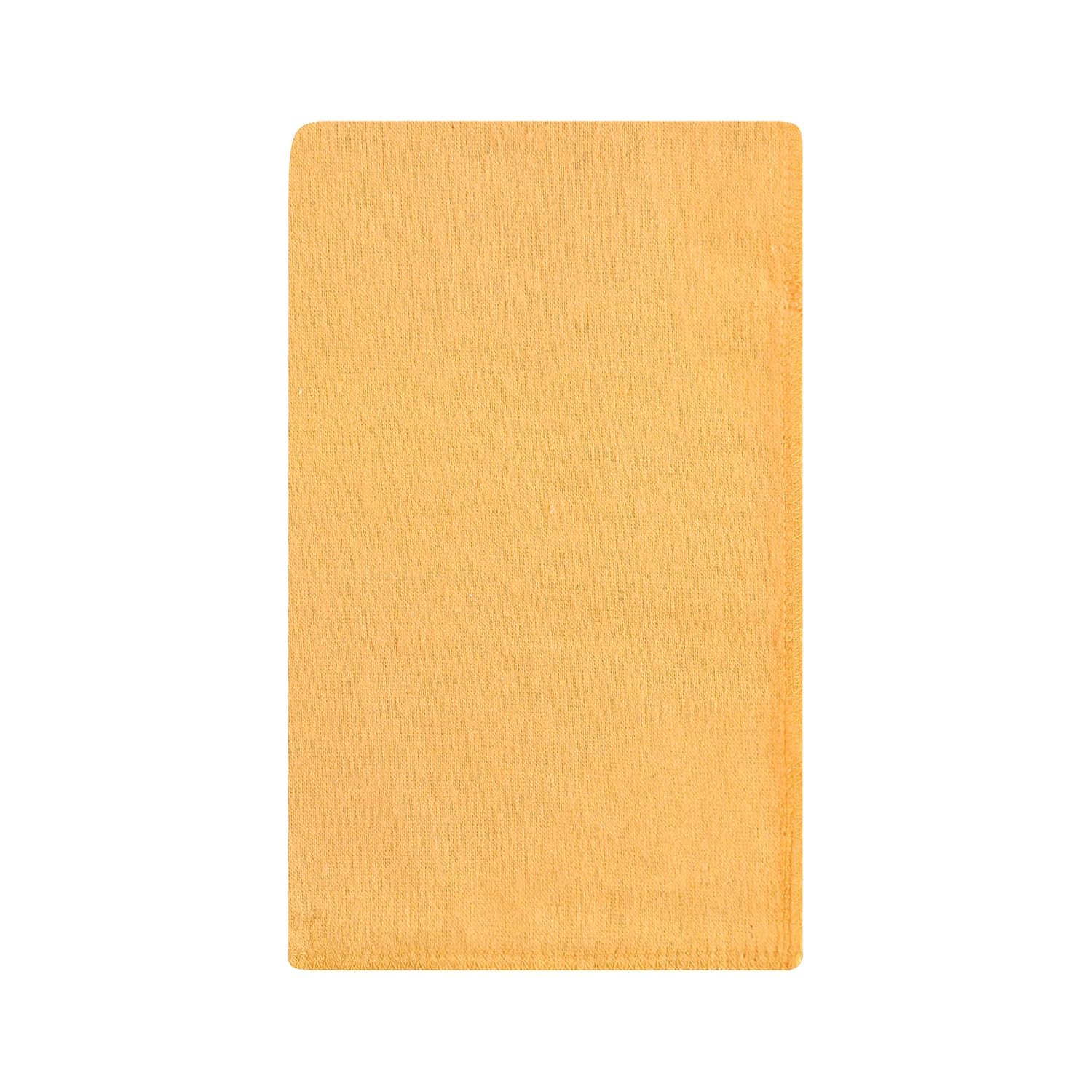 Hudson Baby Unisex Baby Cotton Flannel Burp Cloths, Citrus Orange, One Size
