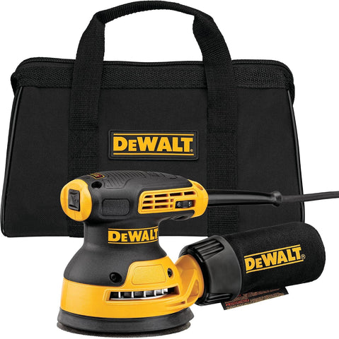 DEWALT Random Orbit Sander, Variable Speed, 5-Inch (DWE6423), Power Source Corded Electric