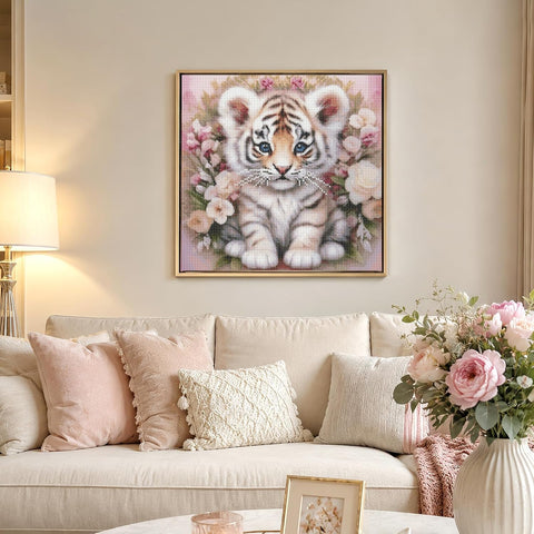 Tiger Diamond Art Kits for Adults, 5D Diamond Painting for Adult Beginners