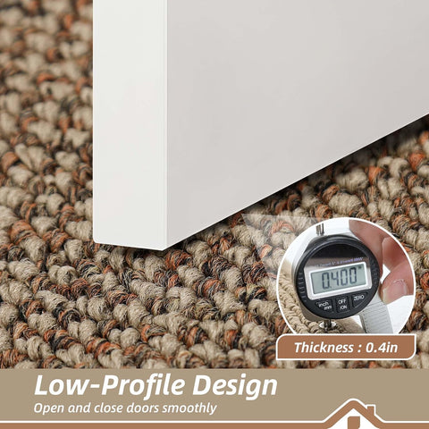 BEQHAUSE Indoor Door Mat 36" x 60", Dirt Trapper Door Mats, Taupe