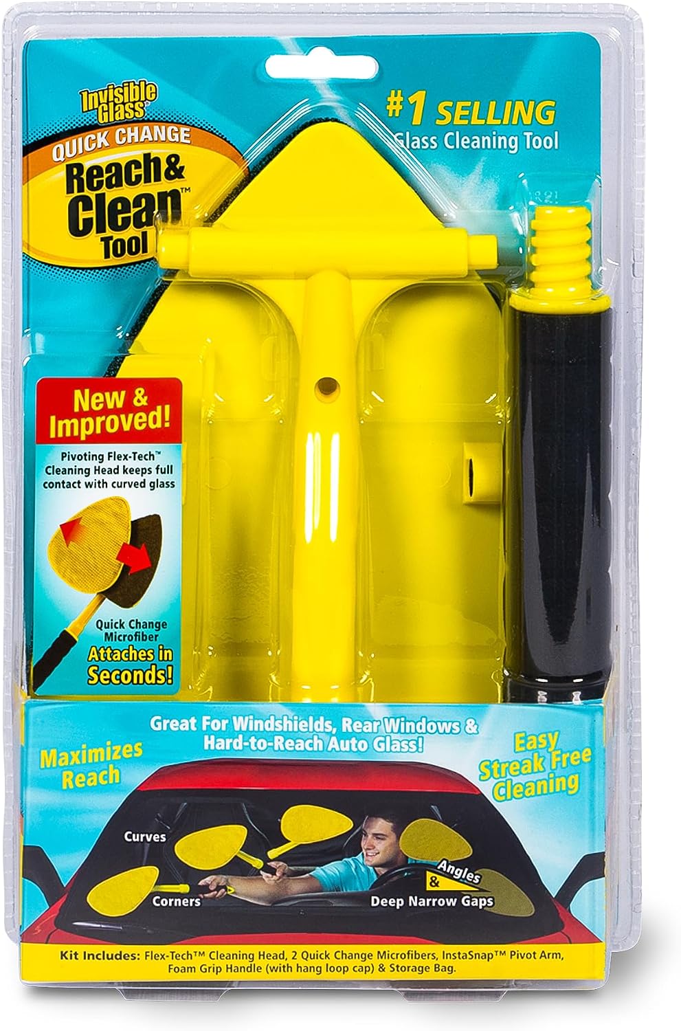 Invisible Glass Reach & Clean Windshield Cleaning Tool, 95160