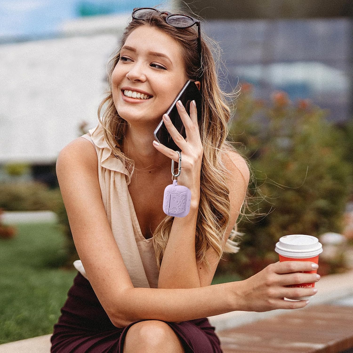Lerobo for AirPods 4 Case with Cleaner Kit & Keychain, Lavender