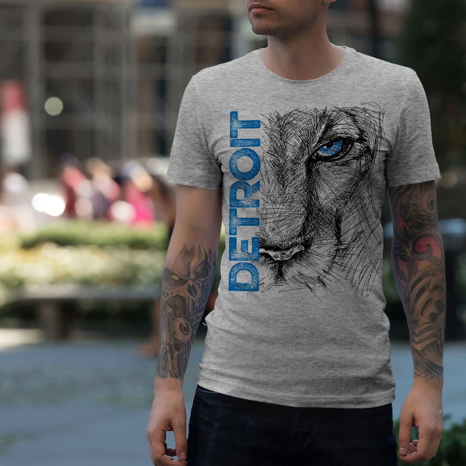 Detroit Shirts for Men by Detroit Rebels T-Shirt Brand. Motor City D Apparel.
