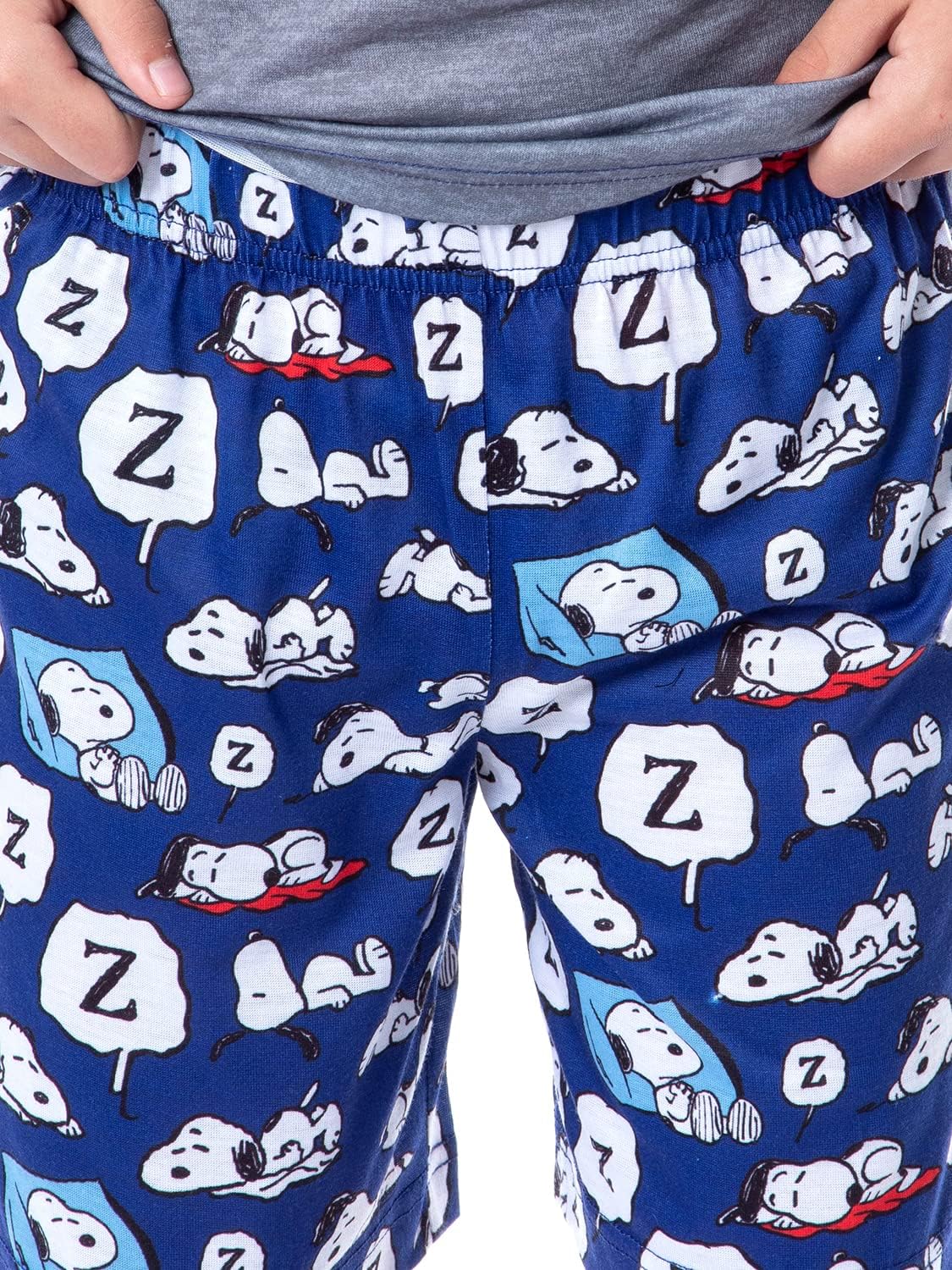 INTIMO Peanuts Boy's Snoopy Nope Not Today Sleep Pajama Set Short Crewneck