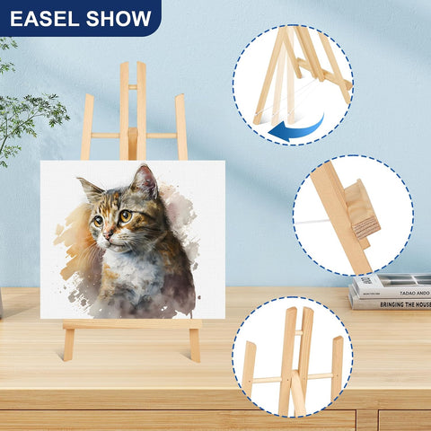 ESRICH 2PCS 17 Inch Tabletop Easels, Easel Stand for Painting