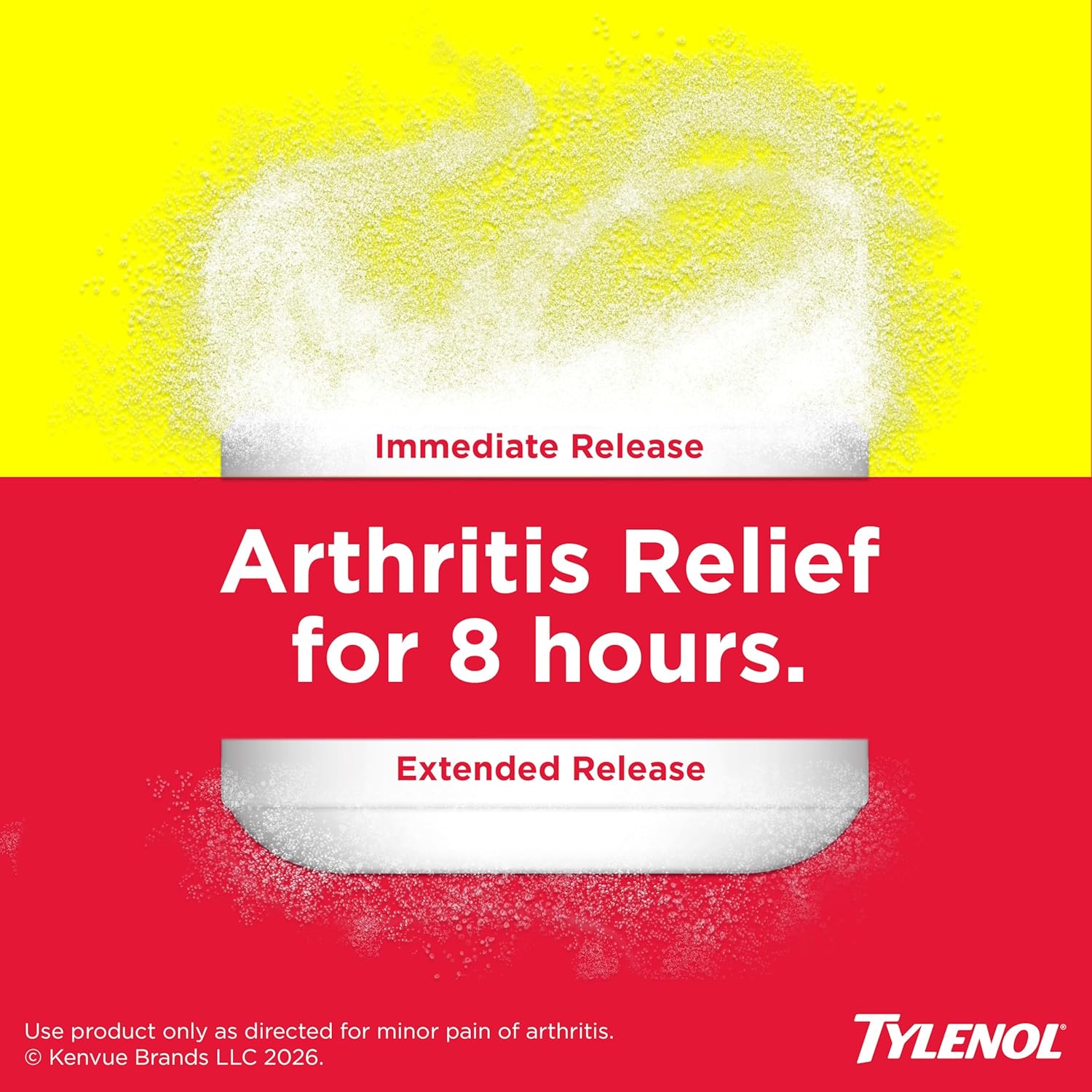 Tylenol 8-Hour Extended Release Caplets, 650 mg Acetaminophen, 100 Ct