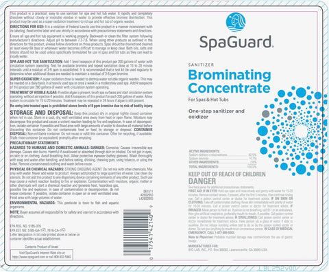 SpaGuard Brominating Concentrate - 6 lb