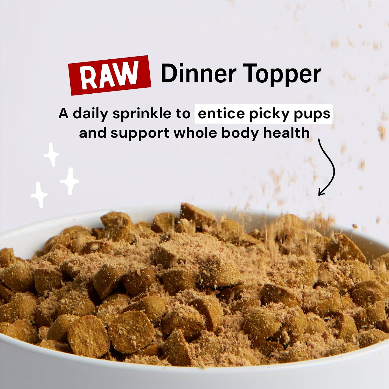 Stella & Chewy’s Freeze-Dried Raw Marie's Magical Dinner Dust – Protein Rich, Grain Free Dog & Puppy Food Topper – Grass-Fed Beef Recipe – 7 oz Bag