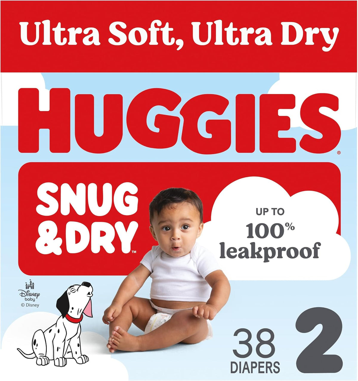 Huggies Snug & Dry Diapers Size 2, 38 Count