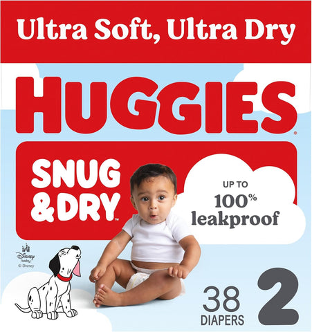 Huggies Snug & Dry Diapers Size 2, 38 Count