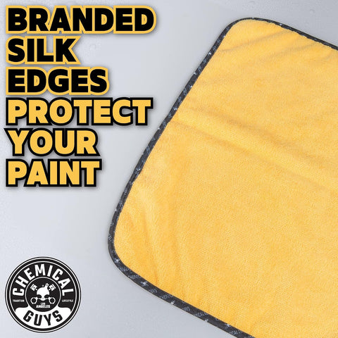 Chemical Guys, Professional Microfiber Towels, 16 x 16 in, Gold, 3 Pack