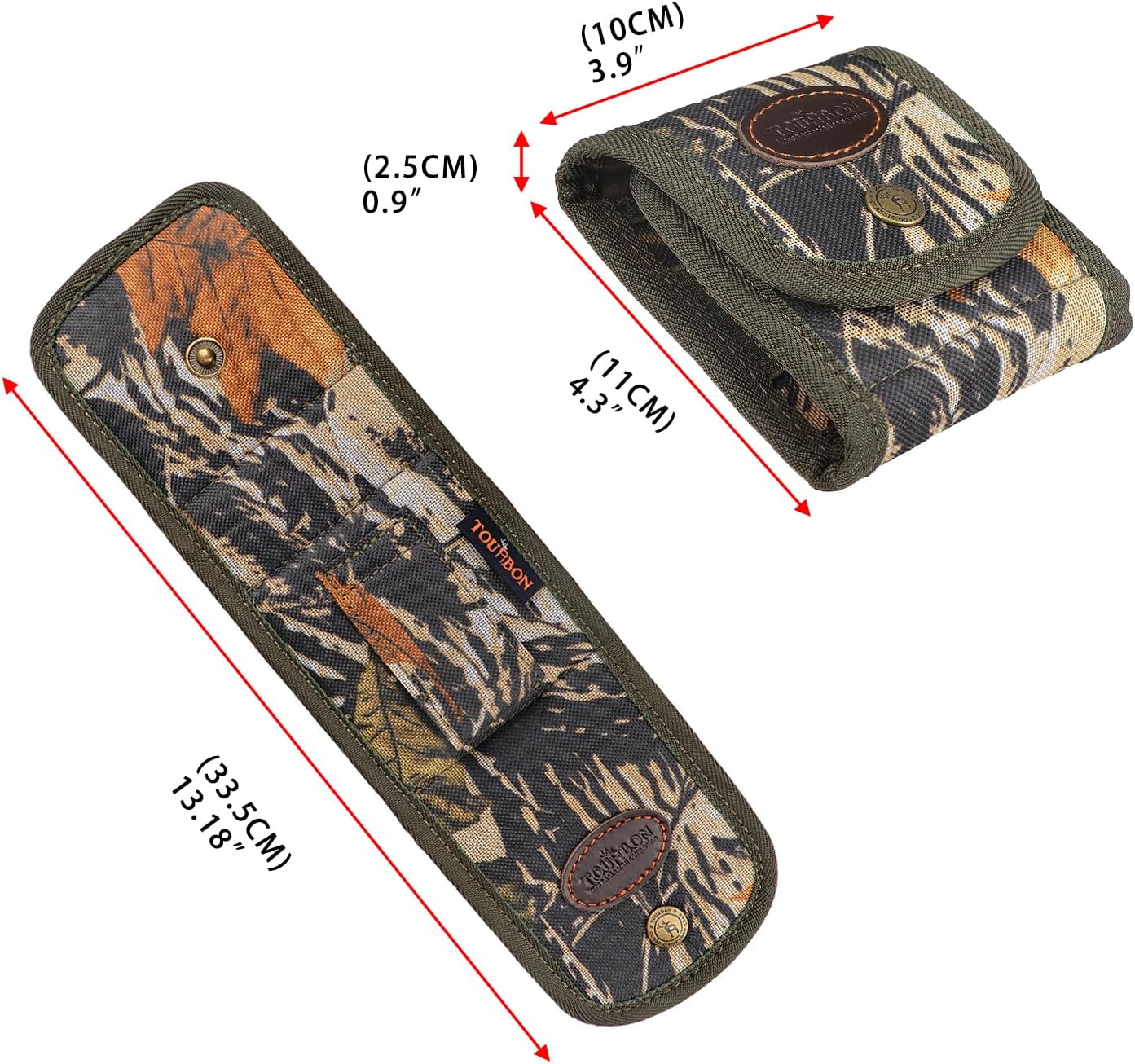 TOURBON Folding Rifle Cartridge Holder Ammo Wallet Pouch with Elastic Loops