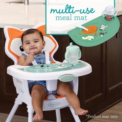 Infantino 4-in-1 High Chair Grow-with-Me Convertible Fox Theme