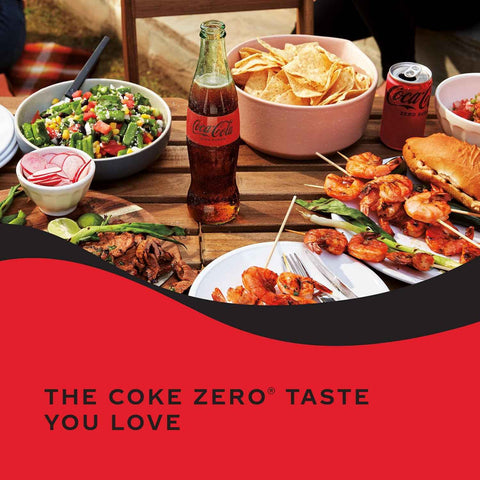 Coca-Cola Zero Sugar Soda Soft Drink Fridge Pack Cans, 12 fl oz, 12 Pack