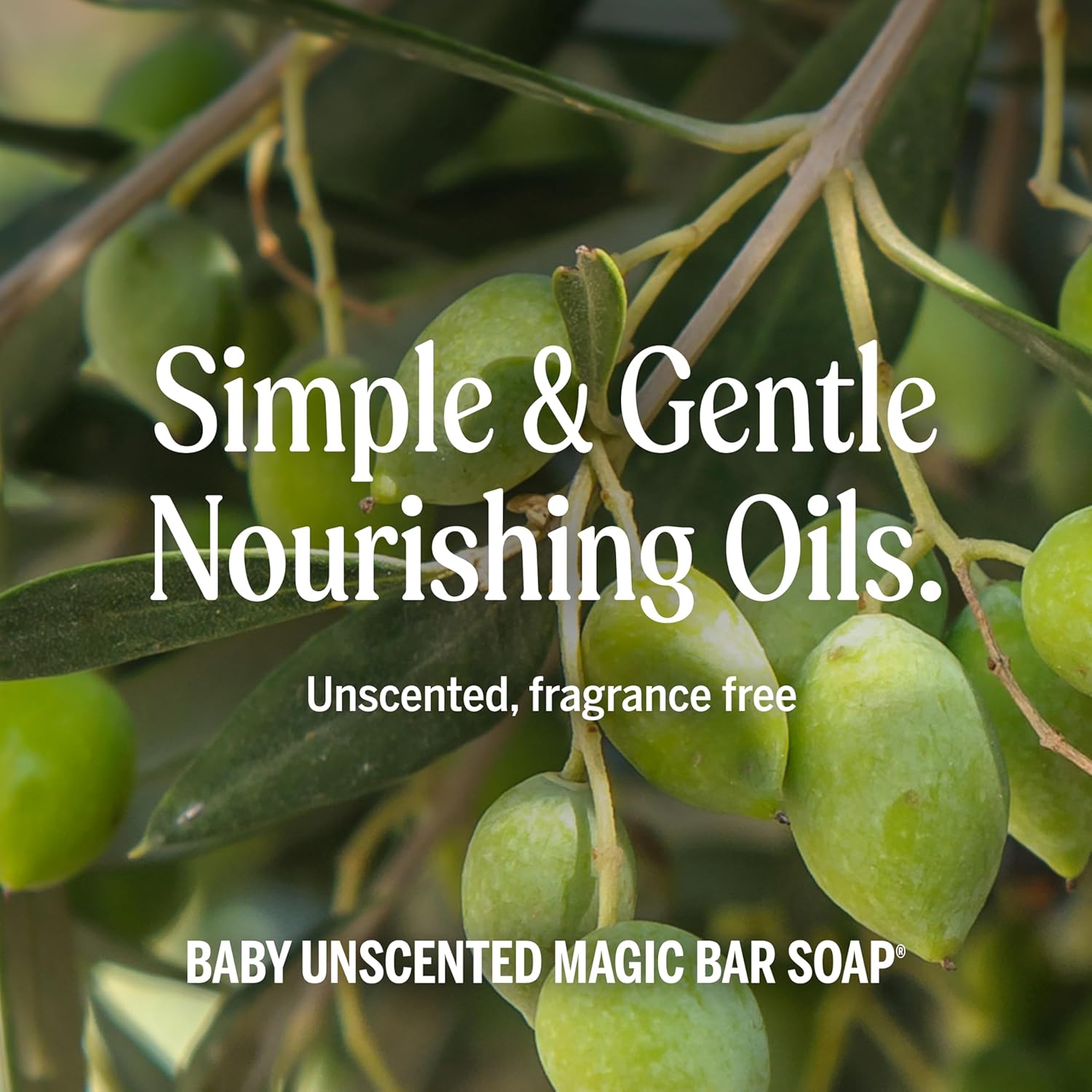 Dr. Bronner's - Pure-Castile Bar Soap (Baby Unscented, 5 ounce, 2-pack) - Made with Organic Oils, For Face, Body, Hair, Gentle for Sensitive Skin, Babies, No Added Fragrance, Biodegradable, Vegan