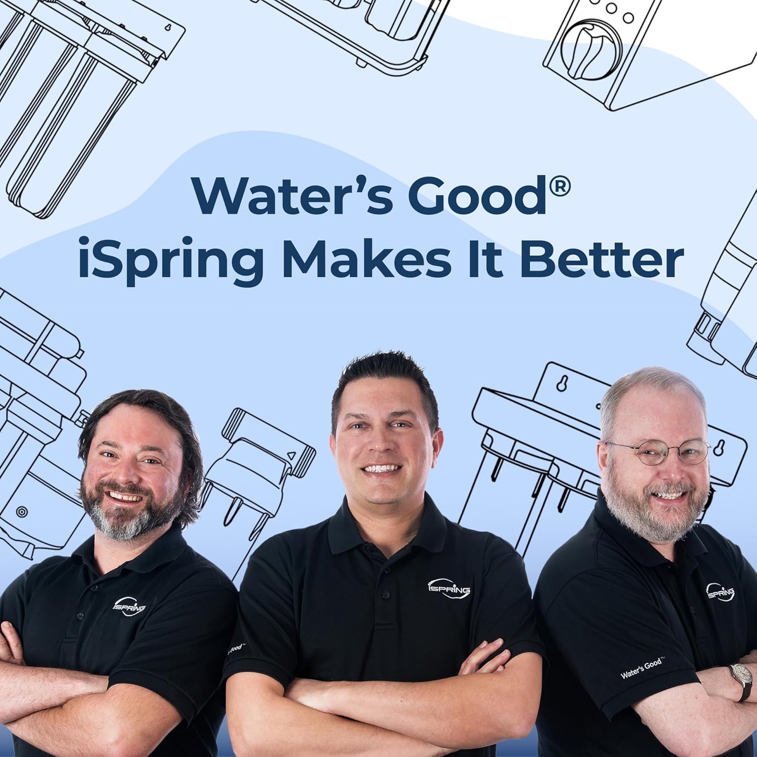 iSpring FG25B-KS Heavy Metals Reduction Whole House Water Filter
