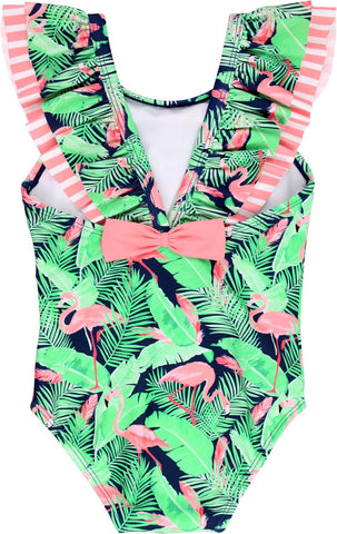 RuffleButts Baby/Toddler Girls Ruffle Strap - One Piece Swimsuit UPF 50+