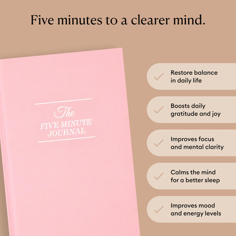 Intelligent Change: The Five Minute Journal - Daily Gratitude Journal for Happiness, Mindfulness, and Reflection - Undated Life Planner